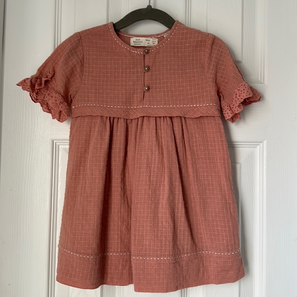 Zara Baby Salmon Pink Dress Size 2/3